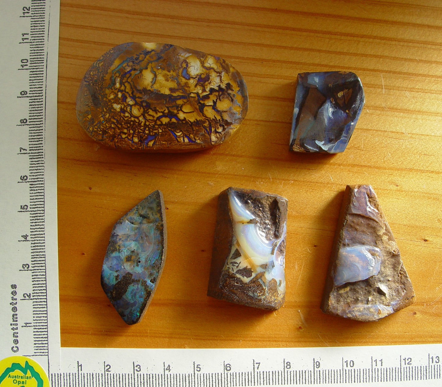 Natural Solid Boulder Opals