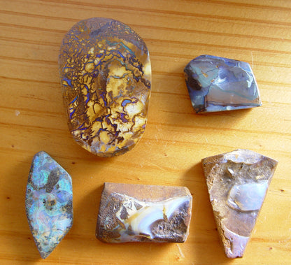 Natural Solid Boulder Opals